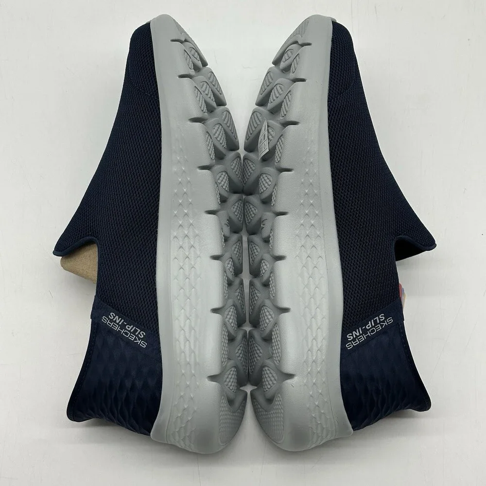 Skechers Hands Free Slip-ins Go Walk Flex Navy Blue Comfort Shoes Men's Size 9WW